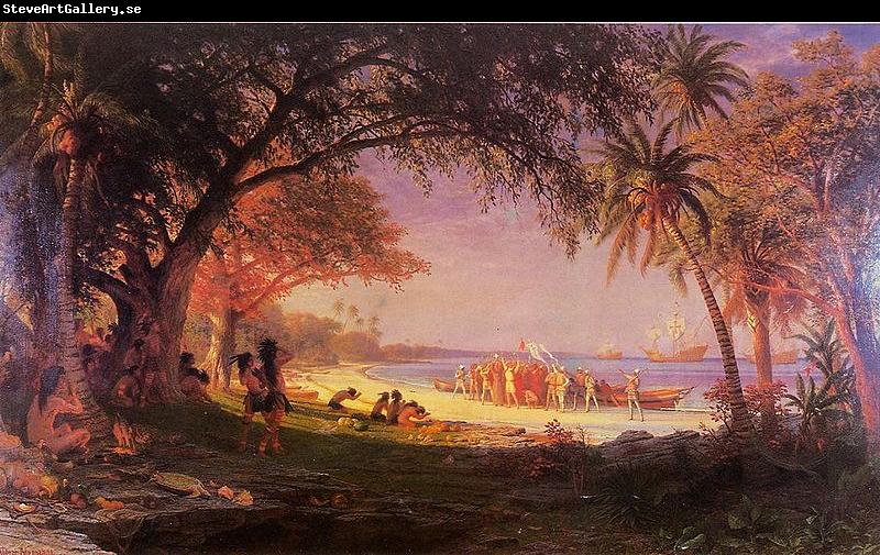 Albert Bierstadt The Landing of Columbus